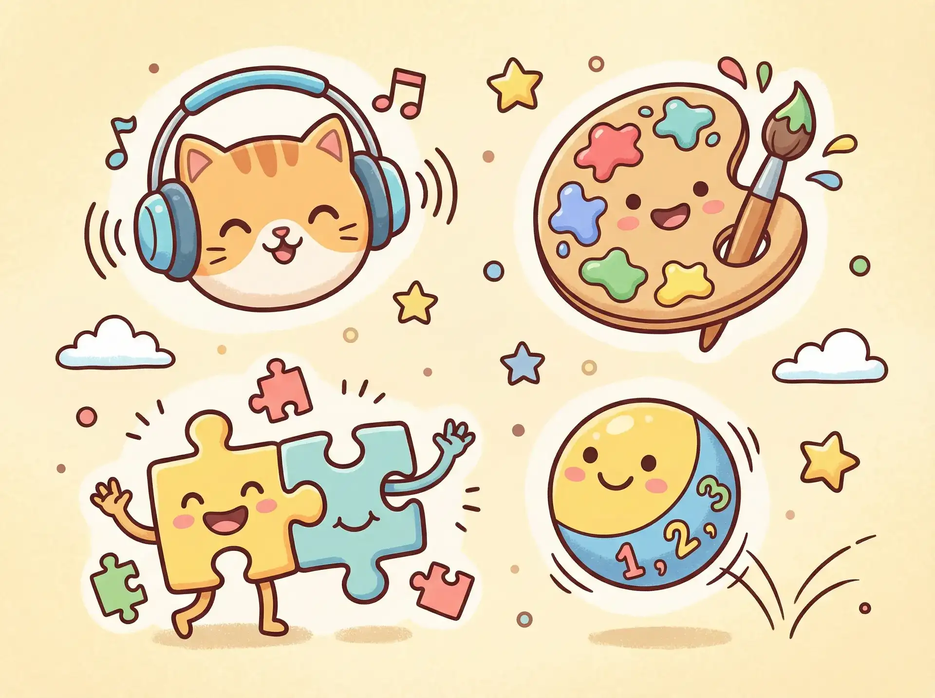 小朋友的手工作品 - 妖兽教室外传 益智创作